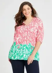 ts Taking Shape Top Size 20 Natural Paradise Mix style NWT