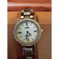 在飛比找蝦皮購物優惠-限時優惠COACH 手錶 迷你款女錶 經典小馬車腕錶 水鑽石