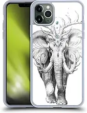 Head Case Designs Officially Licensed Jonas JoJoesArt Jdicke Elephant Soul Wildlife 2 Gel Case [Military Grade Protection] Compatible with Apple iPhone 11 Pro Max