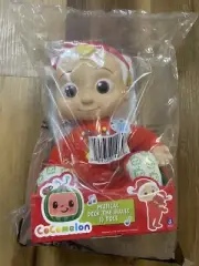 CoComelon Musical Deck The Halls JJ Doll - Includes JJ Roto Doll with Santa Hat