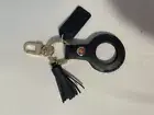 NWT Mark & Graham Leather Air Tag/Key Rind with Tassel MSRP $49