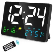 Digital Wall Clock Display, 25cm USB LED Digital Wall Clocks Alarm Clock8141