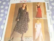 McCALL'S 4586 WOMEN'S/PETITE DRESSES -2 LENGTHS-W/VARIATION PATTERN UNCUT-18-24