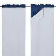 NICETOWN White Blackout Curtain Liners for Window - Noise Reducing Light