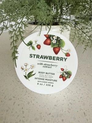 Bath & Body Works STRAWBERRY BODY Butter ~ SPRITZ AGAIN BE HAPPY ~ Extract