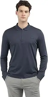 [Calvin Klein Jeans] Calvin Klein Men's Liquid Touch Welt Zip Polo