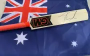Travis Head (Australia) signed GM "Mana" Mini Cricket Bat + COA
