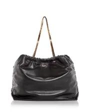 Moschino Logo Leather Tote