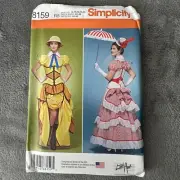 Simplicity Retro Pattern 8159 Sz 14-22 Steampunk Corset Dress Cosplay Theater