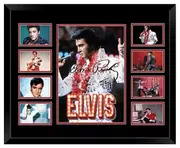 ELVIS PRESLEY Signed Limited Edition Photo Memorabilia Wooden Frame
