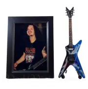 Miniature Guitar DIMEBAG DARRELL with free stand + PHOTO 5X7. Dean from Hell