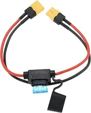 Be In Your Mind 14AWG XT60 Extension Cable XT60 Male to Female Connector Cable with 15A Fuse for Electric Bikes Drone Model Planes Model Cars Lipo Battery Charger, 0.3M/1FT