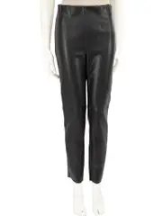 Black Faux Leather Leggings