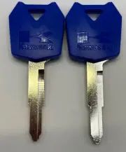 2 Key Blanks 1982-2005 Kawasaki KZ Police 1988-2009 Ninja 250R 500 500R EX Keys