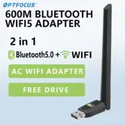 600Mbps USB Bluetooth 5.0 AC Wifi Adapter 2 in 1 for PC BT Wifi5 2.4G 5G 5Dbi Do
