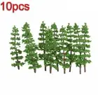 10 X Garden Model Trees Mini Miniature Pine Plastic Railway Street Accessories