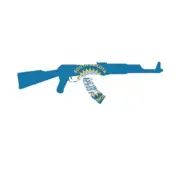 South Dakota State Shape AK-47 Sticker