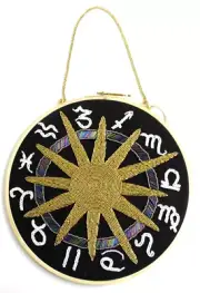 New Astrology Zodiac Sun Moon Retro Embroidered Wall Art Room Decor Decorations