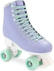 SPOKEY Queenie Women's Classic Retro Roller Skates Adjustable Size ABEC7 Ball Bearings Purple Turquoise Girls Classic Roller Skates Inline Skates