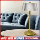 Crystal Table Lamp Metal Bedside Lamp Dimmable Sleeping Light for Restaurant Bar