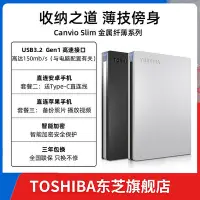 在飛比找Yahoo!奇摩拍賣優惠-金屬材質 東芝移動硬碟1t slim 手機加密蘋果電腦外接機