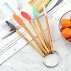 5pcs/set detachable Silicone Spatula Colorful Cake Spatula Scraper Butter