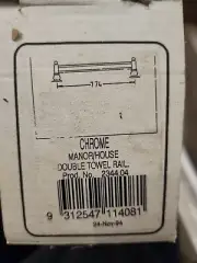 Dorf Manor House Double Towel Rail Chrome - New In Box