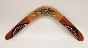 15" Boomerang Aboriginal Bundjalung Painted Signed By Stan Roach Platapus