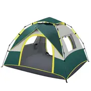 Camping Tent Automatic 3-4 Man Person , 4 Seasons Instant Tent Pop Up Tent for Camping, Hiking, Outdoor Festivals, Car Trip