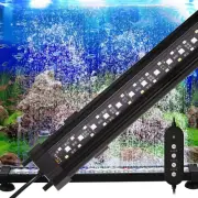 Fish Tank Light Air Bubble Light Aquarium Submersible LED Light Bubbler Decorati