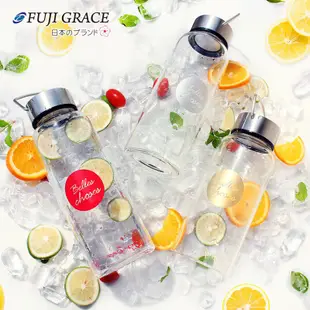 日本FUJI-GRACE 高硼矽耐熱手提玻璃瓶 附袋 大容量 儲物罐 1000ml 800ml 免運 現貨 廠商直送