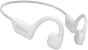 Bone Conduction Headphones Open-Ear Bluetooth Headphones for Sports Running Hiking (White)
