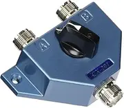 Albrecht CX 201 2-Way Antenna Switch 7401, Ideal for CB Radio, Amateur Radio, Metal Housing, Coaxial Splitter for 2 Radio Antennas