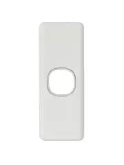 Lucci Power Gravity Architrave 1 Gang Plate Only in White