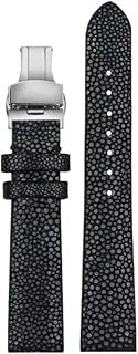 [HAUAGEZWU] Pearl Fish Skin Watch Strap Suitable Fit For Longines Fit For FIYTA/Fit For EBOHR 718864 718964 718874 Women's Watch Chain Red 16mm