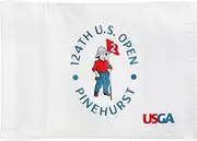CoGolfing U.S.Tour Golf Flag Mini, 8x6 Inch, Double-Sided Silk-Screened, Fade-Resistant 420D Nylon, Ideal for Backyard Practice Putting Green, White, 1-Pack