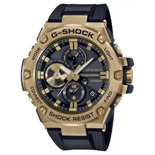 【CASIO 卡西歐】G-SHOCK藍芽連線指針錶(GST-B100GB-1A9)