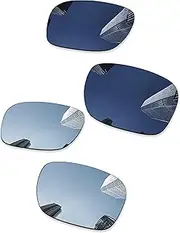 [Combine8] Combime 8 Premium Polarized Mirror Replacement Lenses for Oakley Fuel Cell OO9096 Sunglasses - Black Chrome Mirror+Silver Mirror