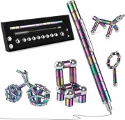 LARAH Color Fidget Pen Toy, Sensory Tool EDC Fidgeting Game for Adults,