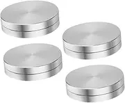 SHOWERORO 4 Pcs Aluminum Alloy Rotating Cake Turntable with Stylish Base for Precision Control Cake Baking Decorating and Displaying Desserts for Home Bakers and Versatile Use
