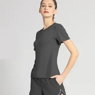 【米蘭精品】瑜珈服運動上衣(性感美背網紗透氣健身女運動服6色74em11)