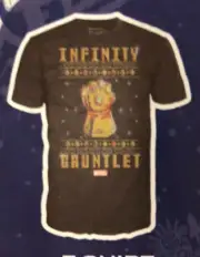 Funko Marvel Collector Corps INFINITY GAUNTLET UGLY SWEATER T-Shirt - Medium