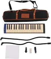 37 Key Melodica Instrument, Black Professional Grade 37 Keys Melodica Musical Air Piano Keyboard for Kids Beginners Adults, Long Lasting ABS Material with Storage Bag