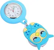 [BESTYASH] Nurse Watch Second Hand Fob Watch Retractable Watch Pocket Watch Clasp Clip on Watch Hanging Watch Cartoon Brooch Watch Clip-on Watch Brooch Stretchable Watch Watches Blue