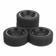 4Pcs 1/10 Scale On-road Foam Tires&Wheel Rims 12mm Hex For HSP HPI RC Racing Car