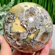 Large Mosaic Chalcedony Quartz Sphere RARE Crystal Ball 1078g 94mm Diameter