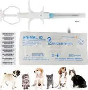 Microchips 10Pcs 1.4x8mm Pet Mini Chip RFID ID TAG Animal Dog Cat Chicken