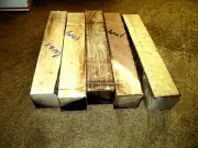 EIGHT (8) PIECES KILN DRIED SAPPY DARK WALNUT TURNING LATHE WOOD 2" X 2" X 11"