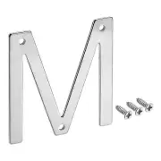 1.97 Inch Stainless Steel House Letter M for Mailbox Hotel Address Door Sign