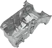 X AUTOHAUX No.11200RB0900 Engine Oil Pan Oil Pan Sump Transmission Oil Pan for Honda Fit Base 2009-2013 Aluminum Silver Tone